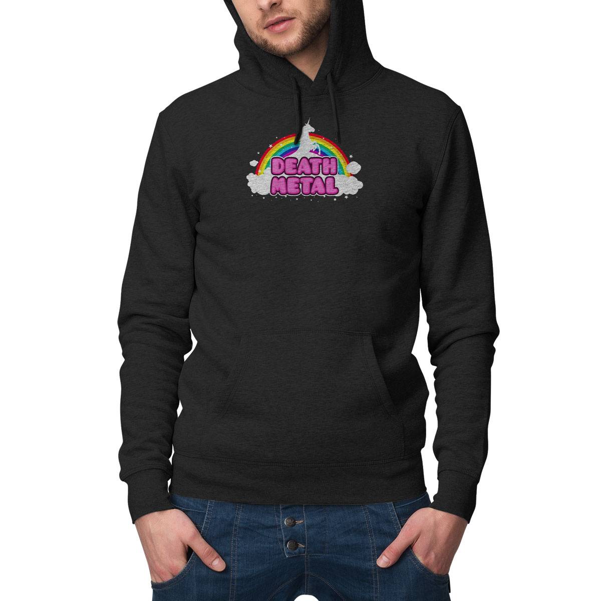 DEATH METAL! (Funny Unicorn Rainbow Mosh Parody Design)