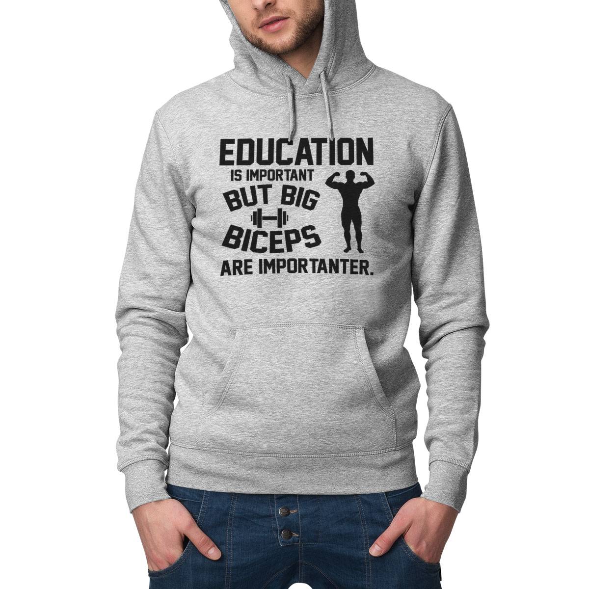 Education Is Important. But Big Biceps Are Importanter