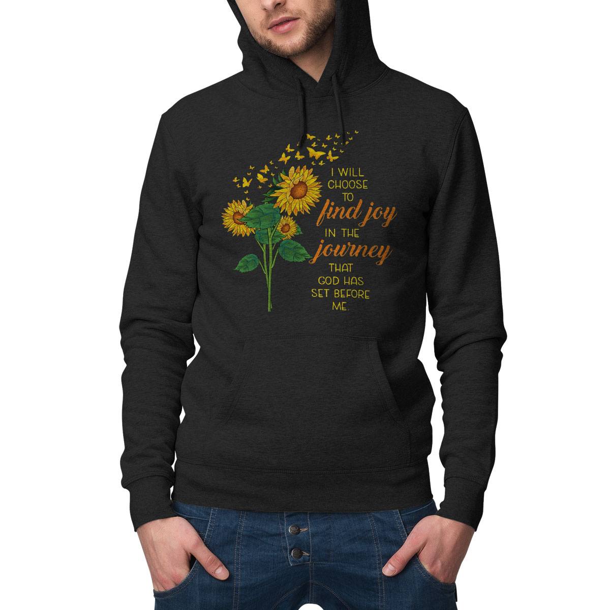 I Will Choose To Find Joy In Journey Hippie Sunflower Tee