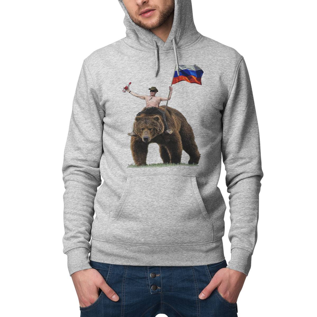 Putin Vodka Bear Tracksuit Hardbass Tri-Blend