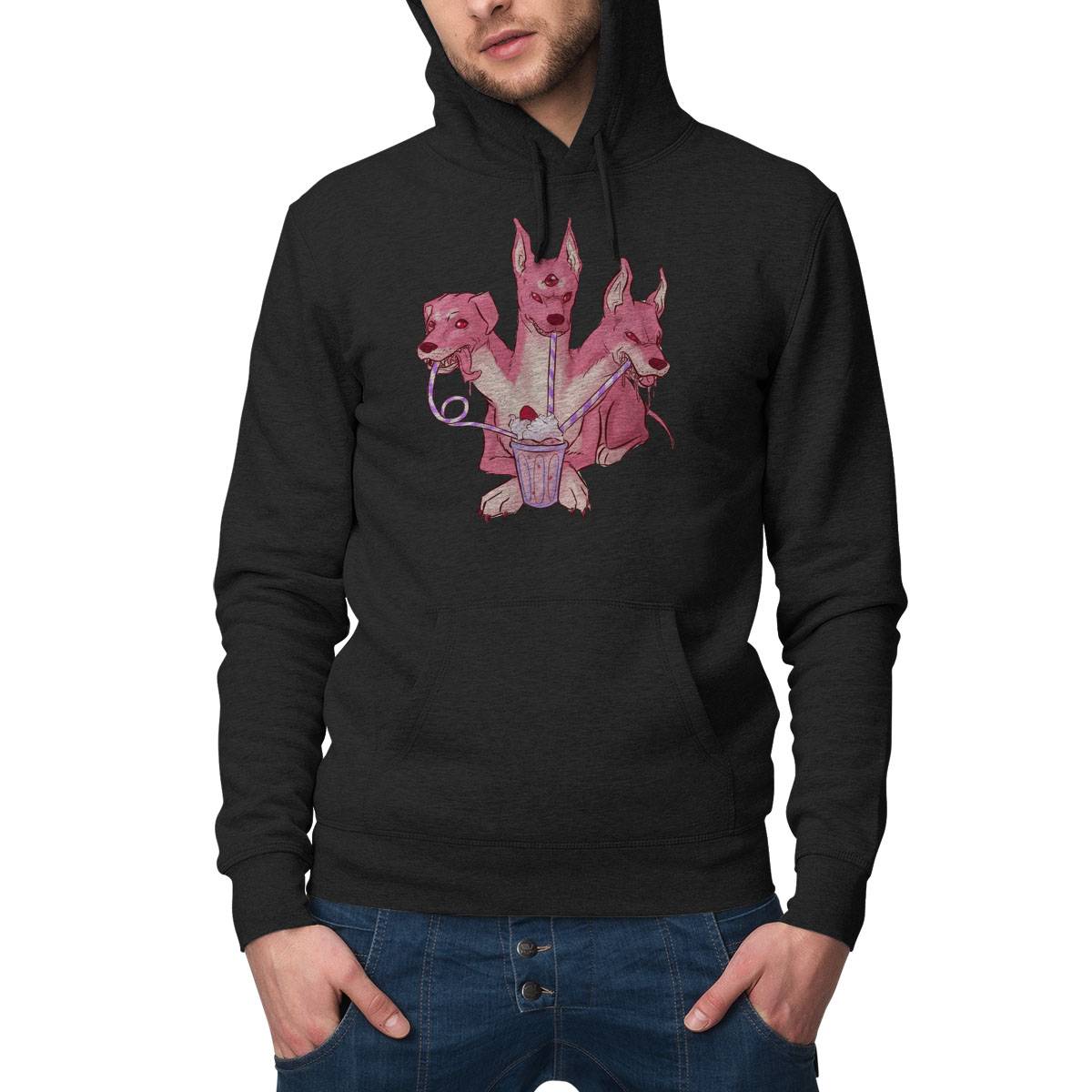 Strawberry Cerberus Milkshake Mythology Witch Craft Hoodie - Boutique ...