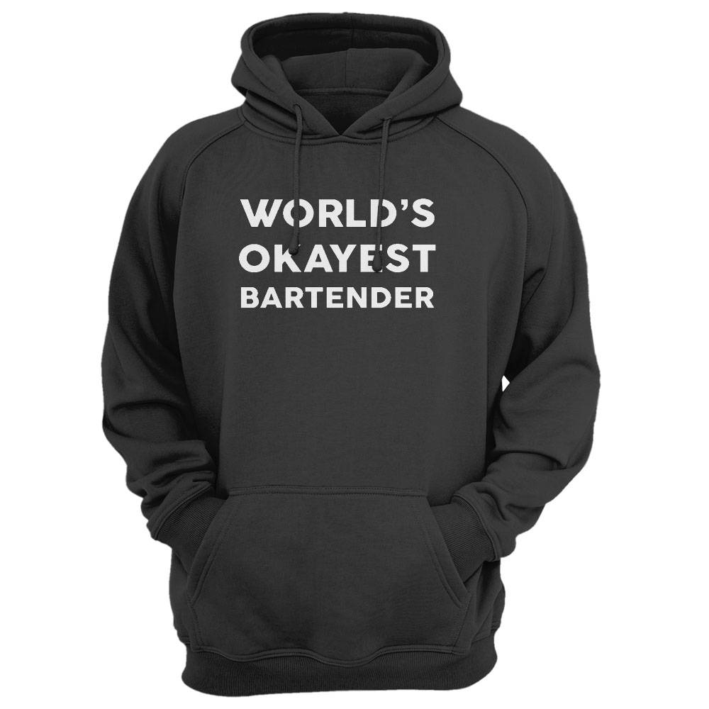 World'S Okayest Bartender T-Shirt For Bartenders Shirt