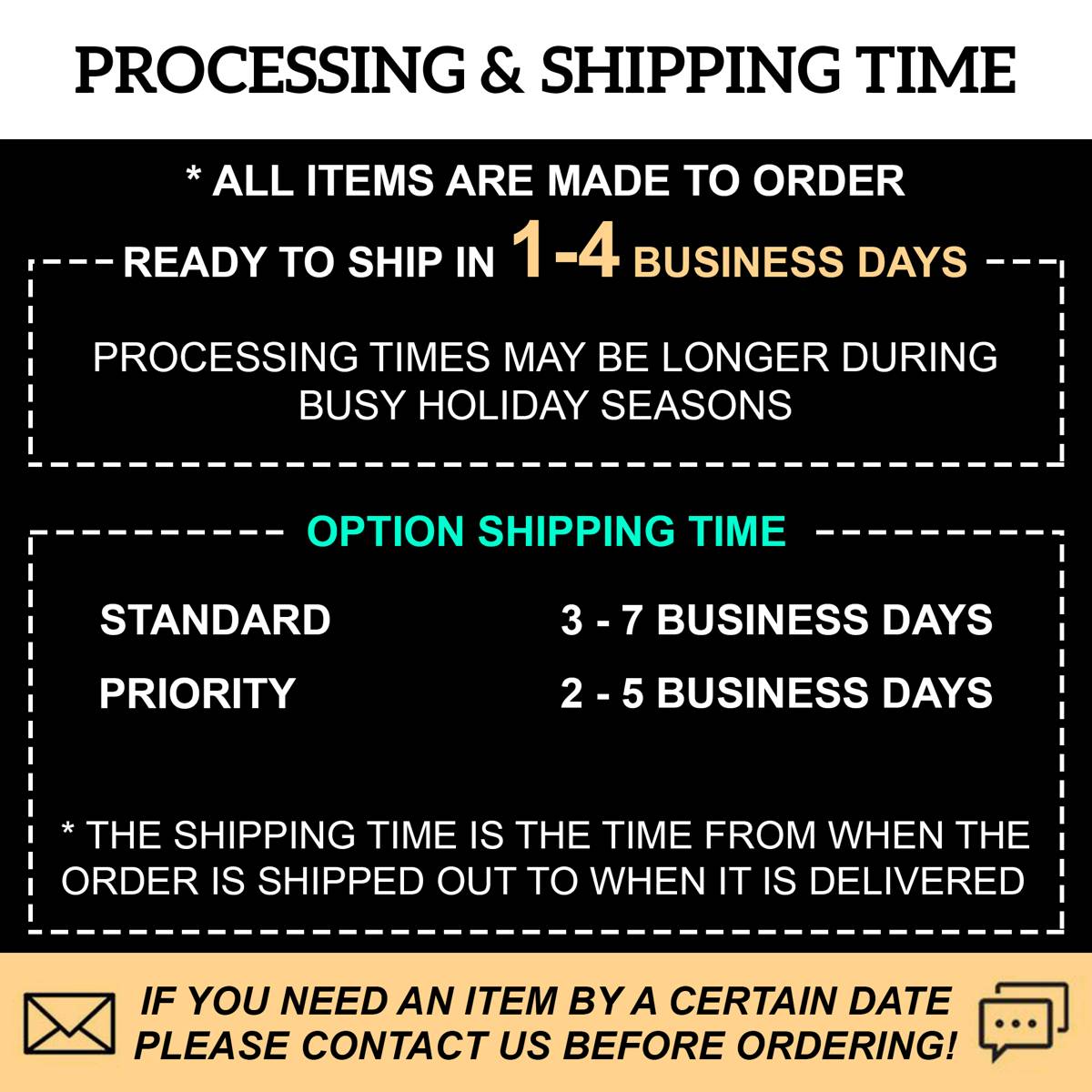 processing shipping time