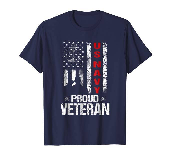 Proud Veteran US Navy Patriotic Shirt T-Shirt - Boutique On Demand