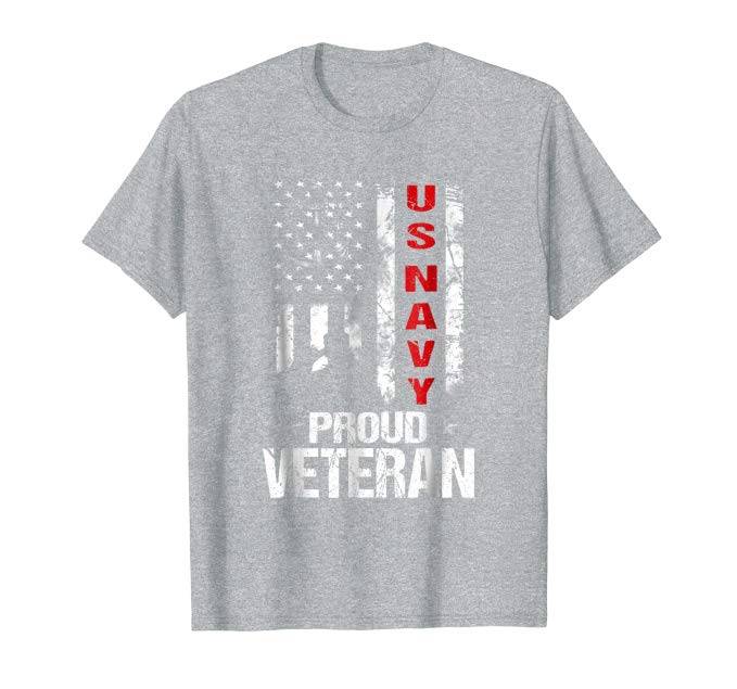 Proud Veteran US Navy Patriotic Shirt T-Shirt - Boutique On Demand
